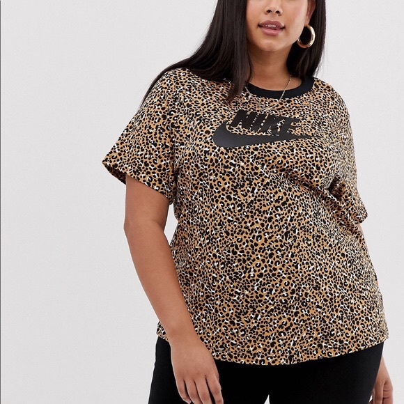 cheetah print nike shirt